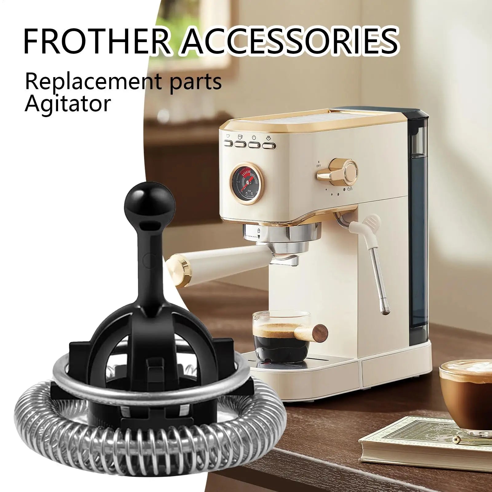 Coffee Machine Accessories Cappuccino Maker Whisk Frother Multifunctional Coffee Machine Frother Accessories Replacement Parts