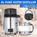 SC-3 Stainless Steel Bright Silver Distilled Water Machine With Temperature Control Pure Water Distiller 4L Dental Distilled Wat