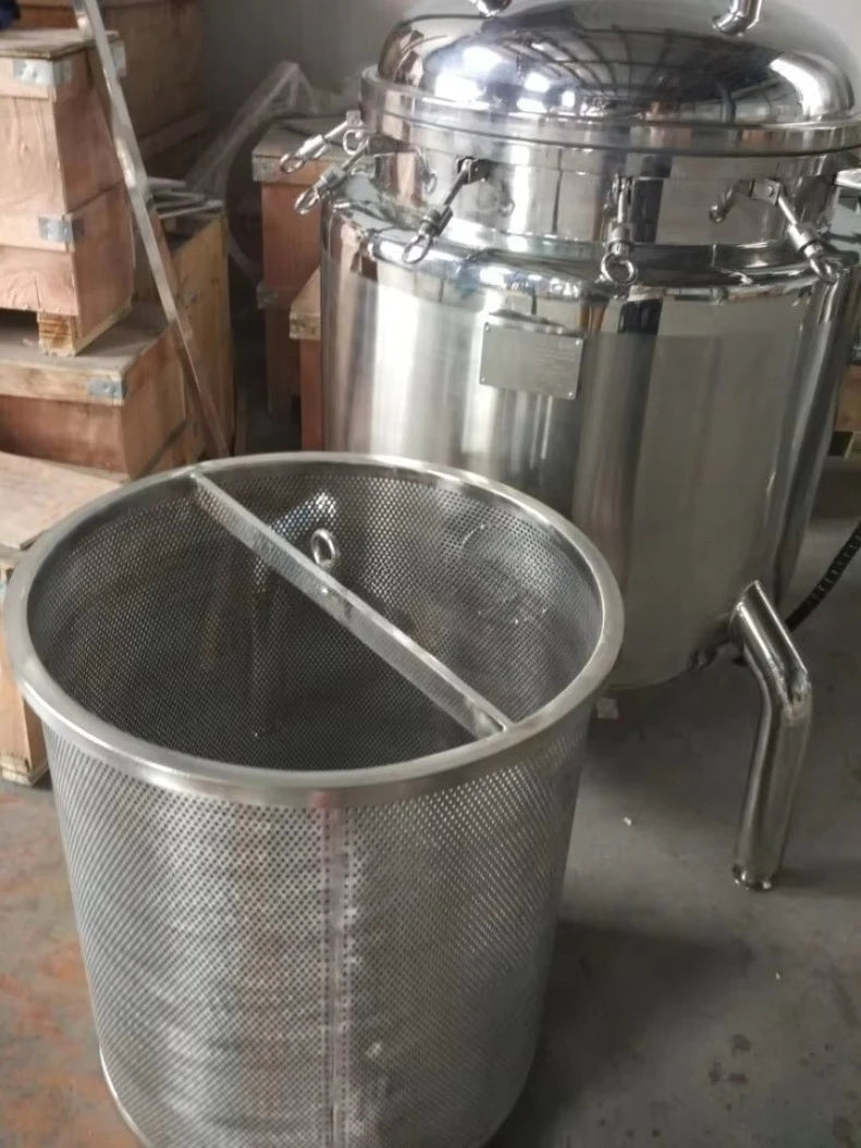 Customized Food Grade Stainless Steel Pressure Cooker Cooking Vessels 100liter with Pneumatic Device