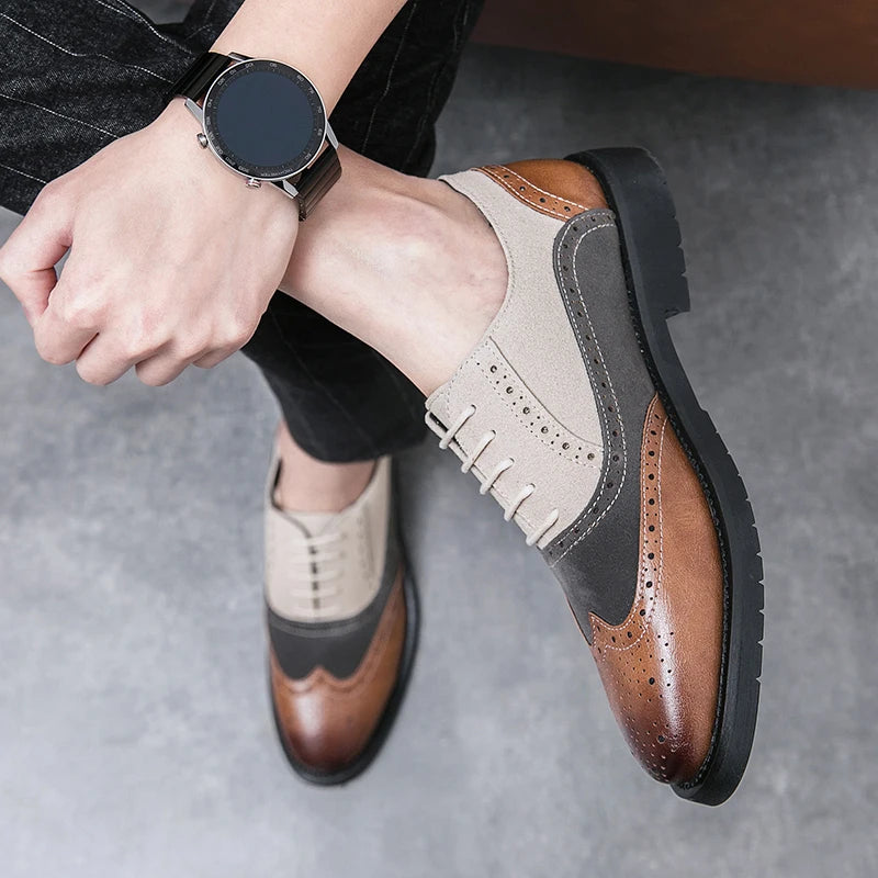 Classic Brand Men's Genuine Leather Shoes Men's Business Shoes High-end Banquet Men's Dress Shoes Versatile Men's Casual Shoes