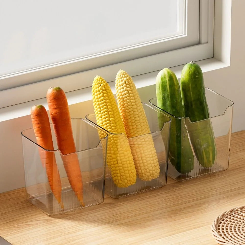 Multifunctional Refrigerator Side Door Storage Box Kitchen Organizer Fresh Preservation Storage Box Food Classification Shelf