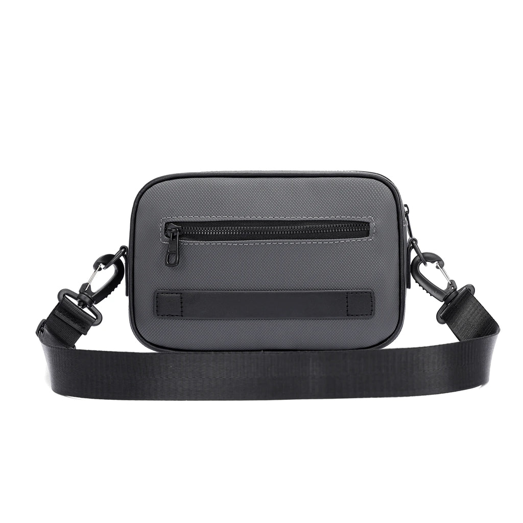Adjustable Strap Men's Business Bag – Soft PU Leather Crossbody for Commute Travel & Daily Use
