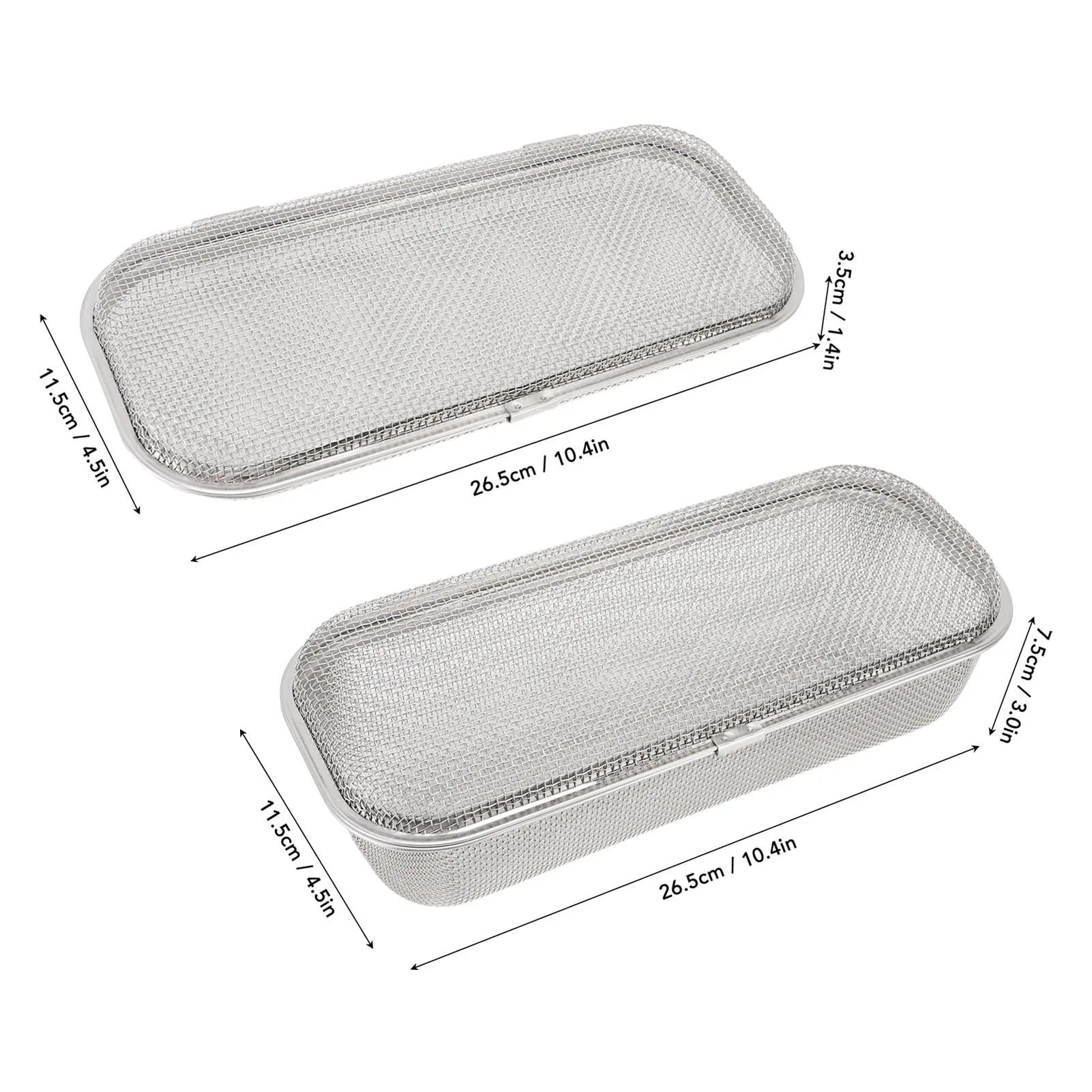 Dishwasher Basket Safe Thorough Cleaning Dishwasher Silverware Holder Mesh Drain Multifunctional Rectangular for Small Items