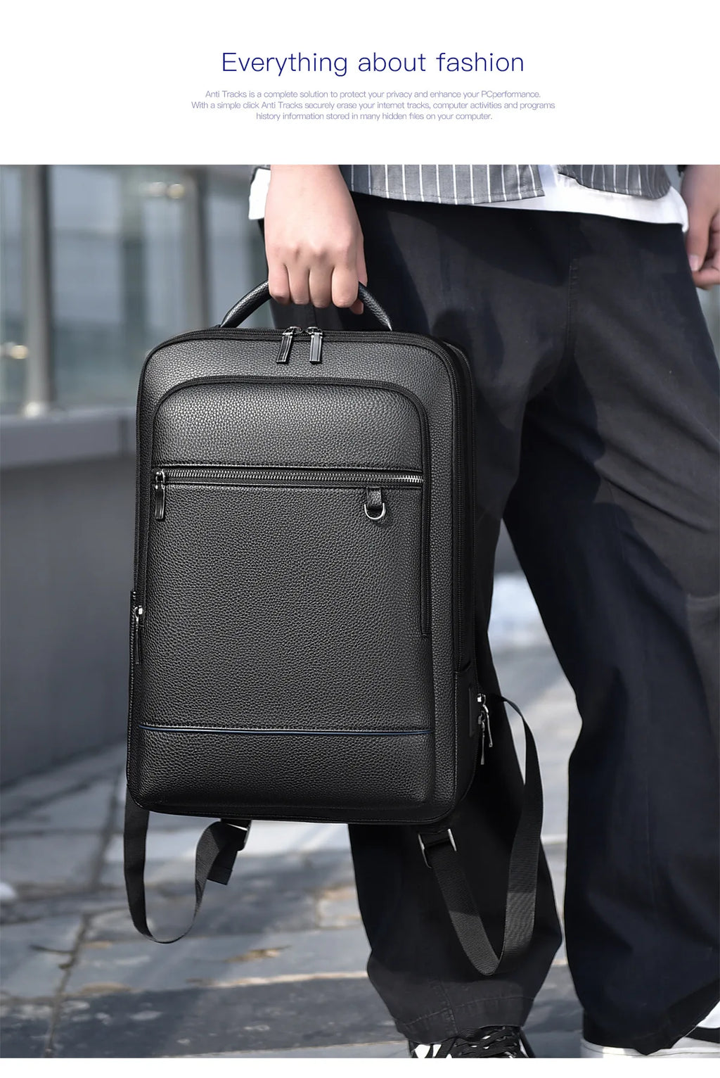 Business Backpack  ,Slim  Waterproof Travel Laptop Backpack with USB Charger Port,Anti-Theft Lightweight Work Computer Bag