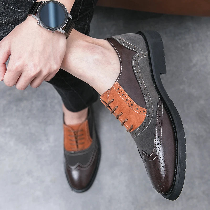Classic Brand Men's Genuine Leather Shoes Men's Business Shoes High-end Banquet Men's Dress Shoes Versatile Men's Casual Shoes
