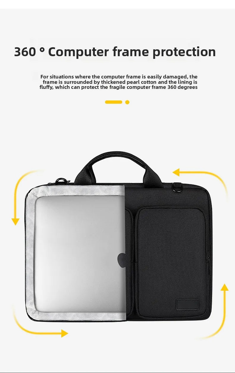 Laptop Bag Handbag 13 14 15 inch for MacBook Air Pro M1 M2 M3 HP Dell Notebook Shoulder Sleeve Protective Computer Briefcase
