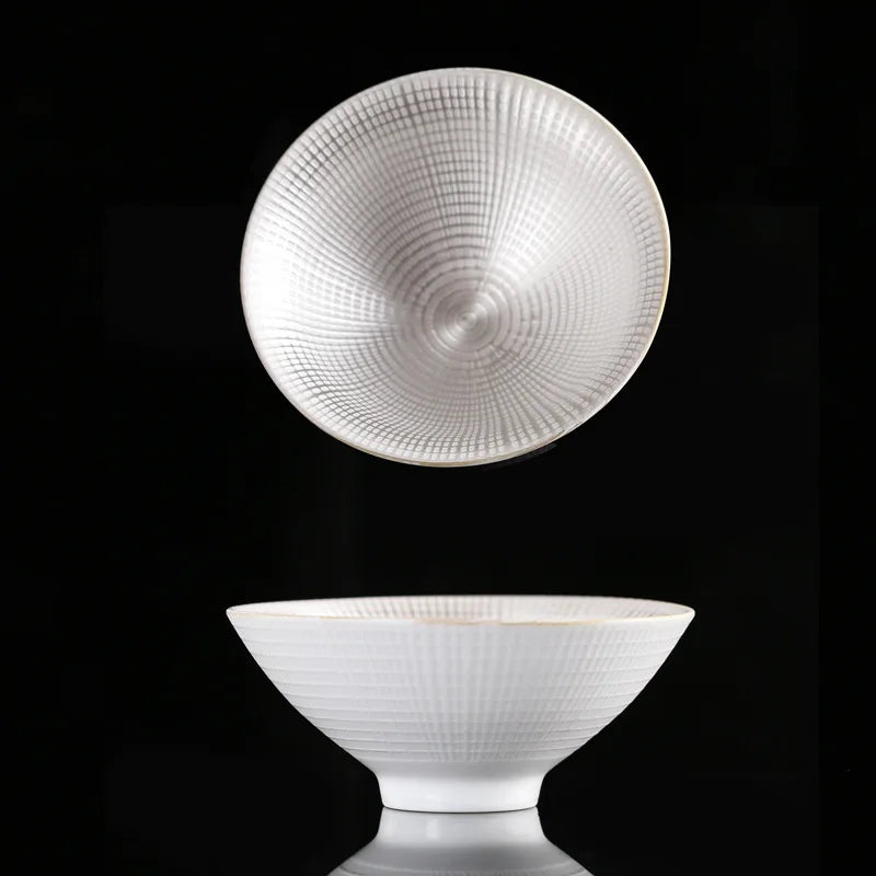 75ML Pure Silver Tea Cup Ceramic Ware Inlaid with Silver Tea Bowl