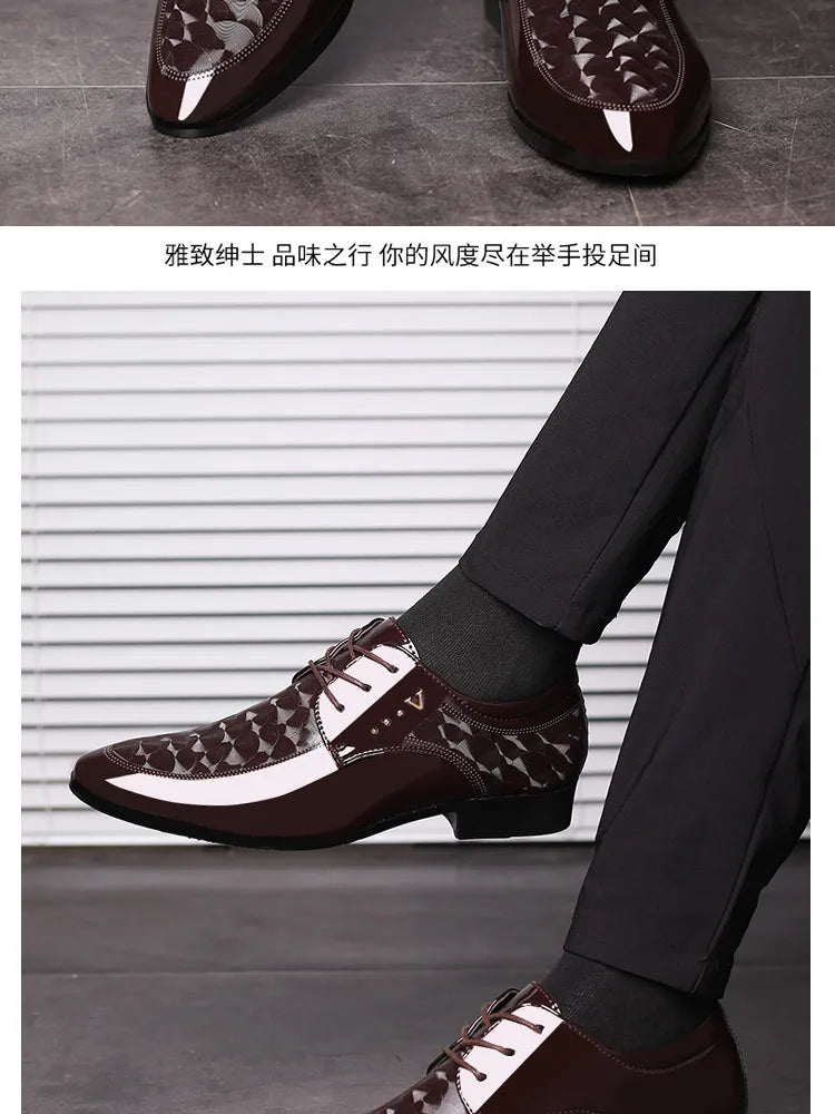 Designer Leather Shoes for Men Business Dress Shoes Versatile Wedding Shoes Men Shoe Classic Loafers Men Zapatos Para Hombres