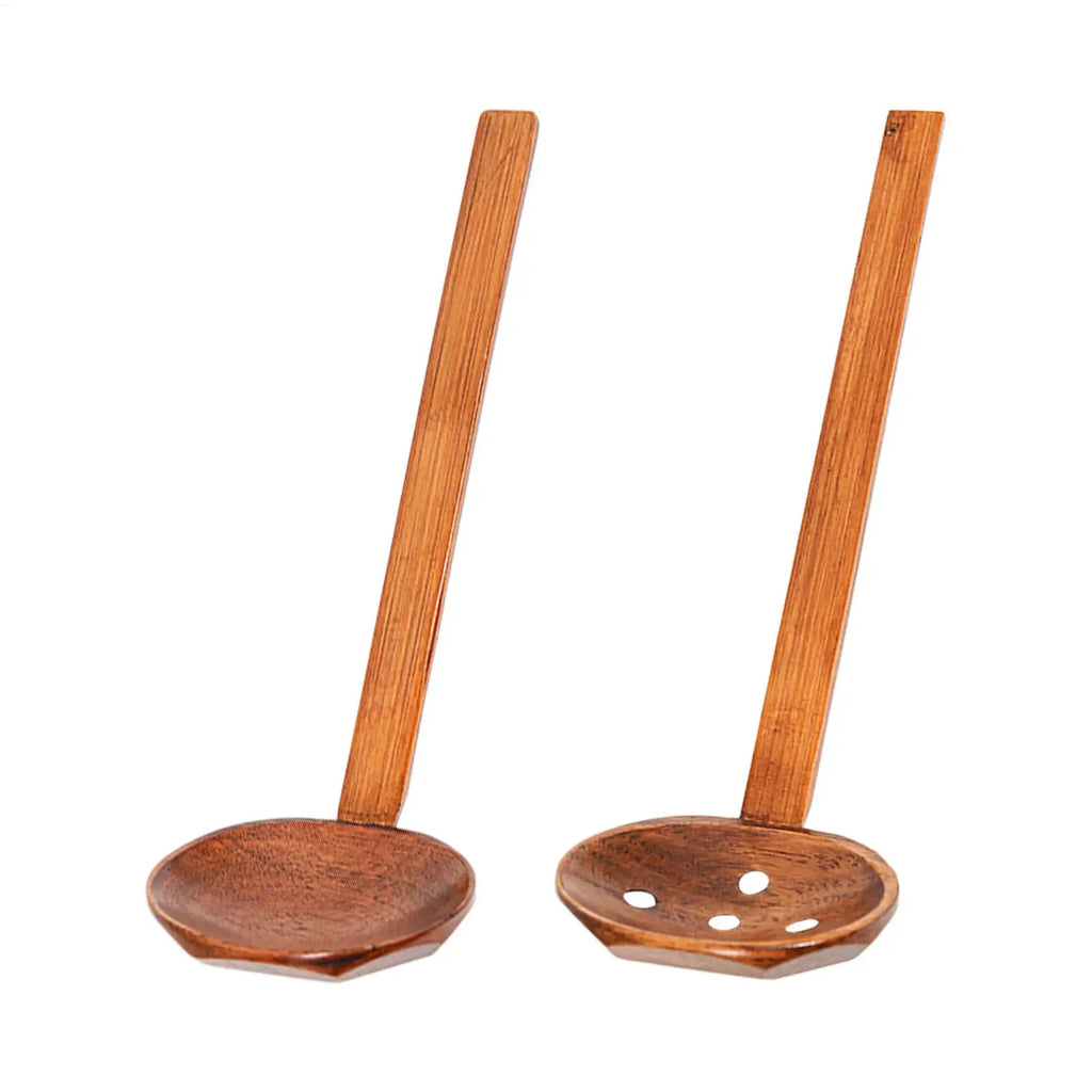 Wooden Ramen Spoons Japanese Long Handle Soup Serving Spoon Wooden Table Spoon Japanese Tasting Spoons for Home Cafe Hotel