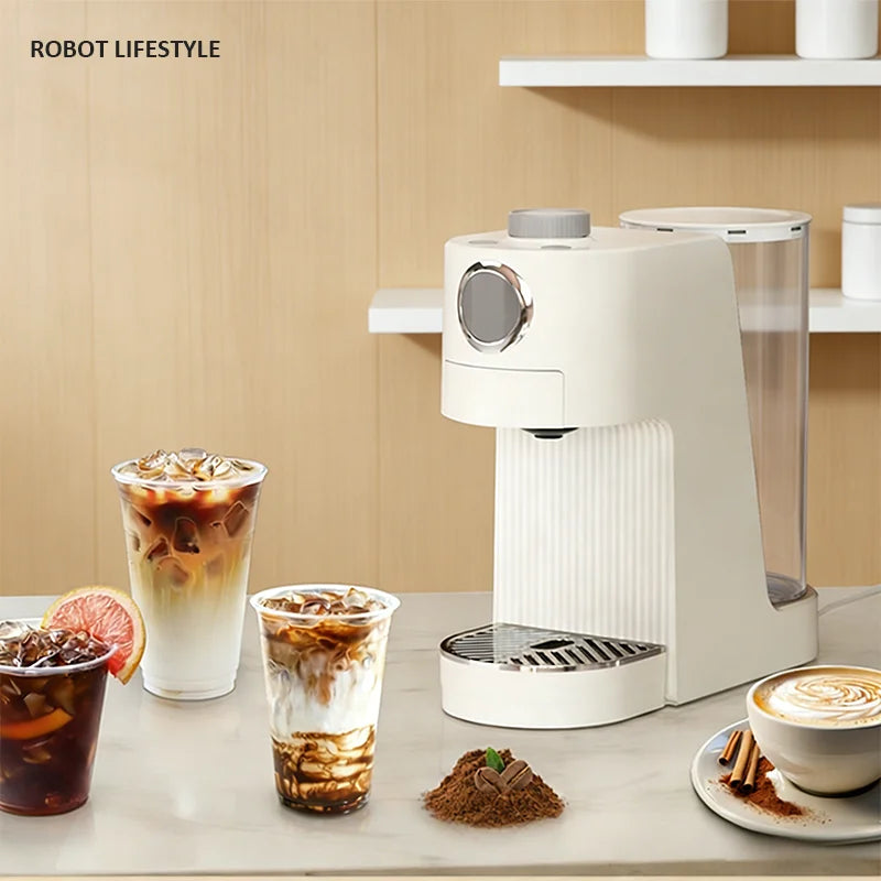 Portable Coffee Maker with 2-In-1 System Heating Water  Large-capacity Battery 9000mAh  for Outdoor Camping Travel  Hotel Office