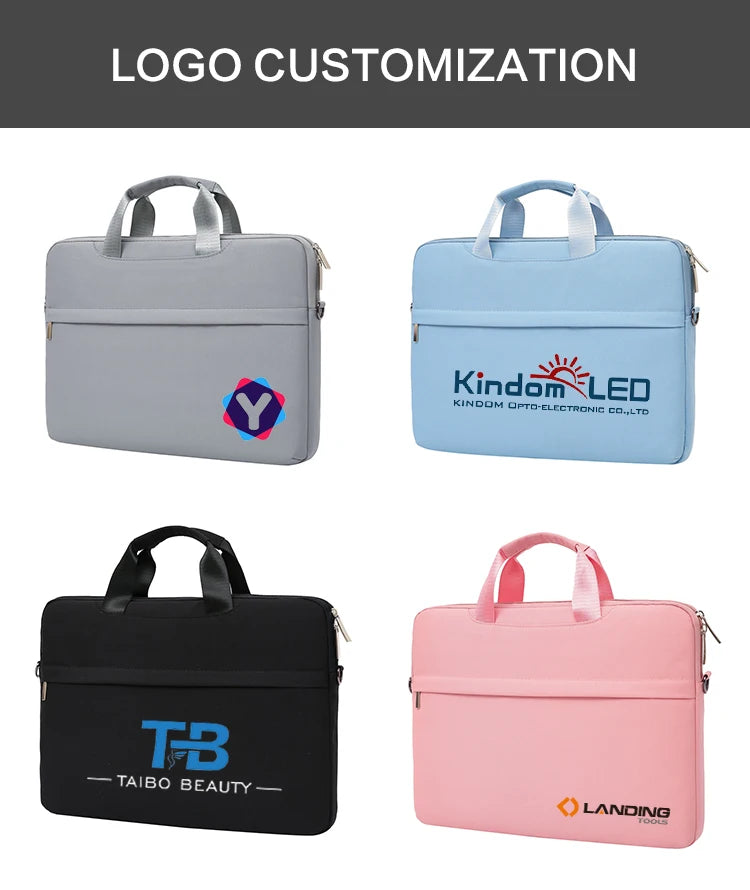 Custom Laptop Bag With Logo 13/14/15 Inch Computer Protective Case Portable Work Bag Printed Photo Name Pattern