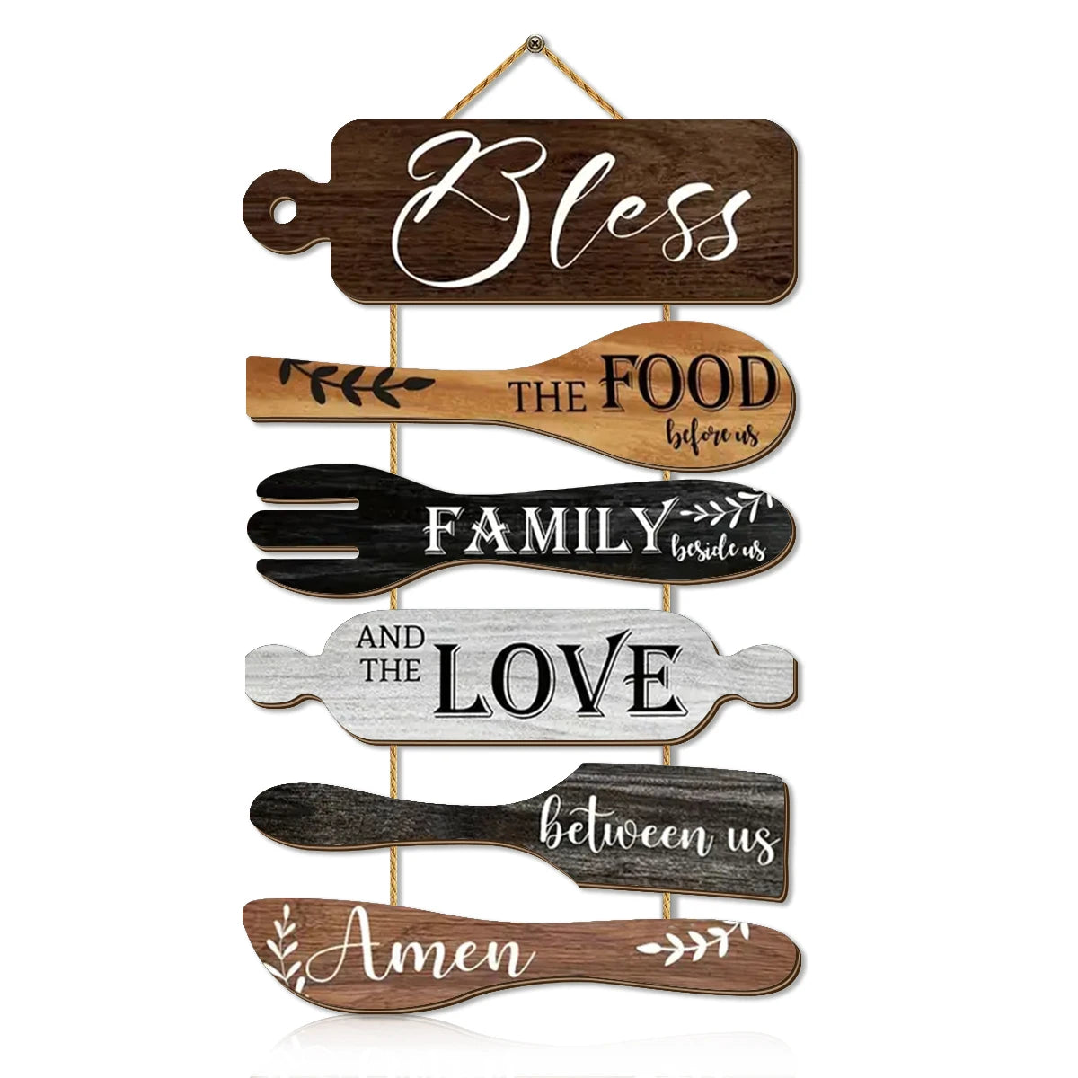 Restaurant Kitchen Family Blessings Wooden Wall Decorations, Kitchen Dining Area Wall Decorations, Home Decor