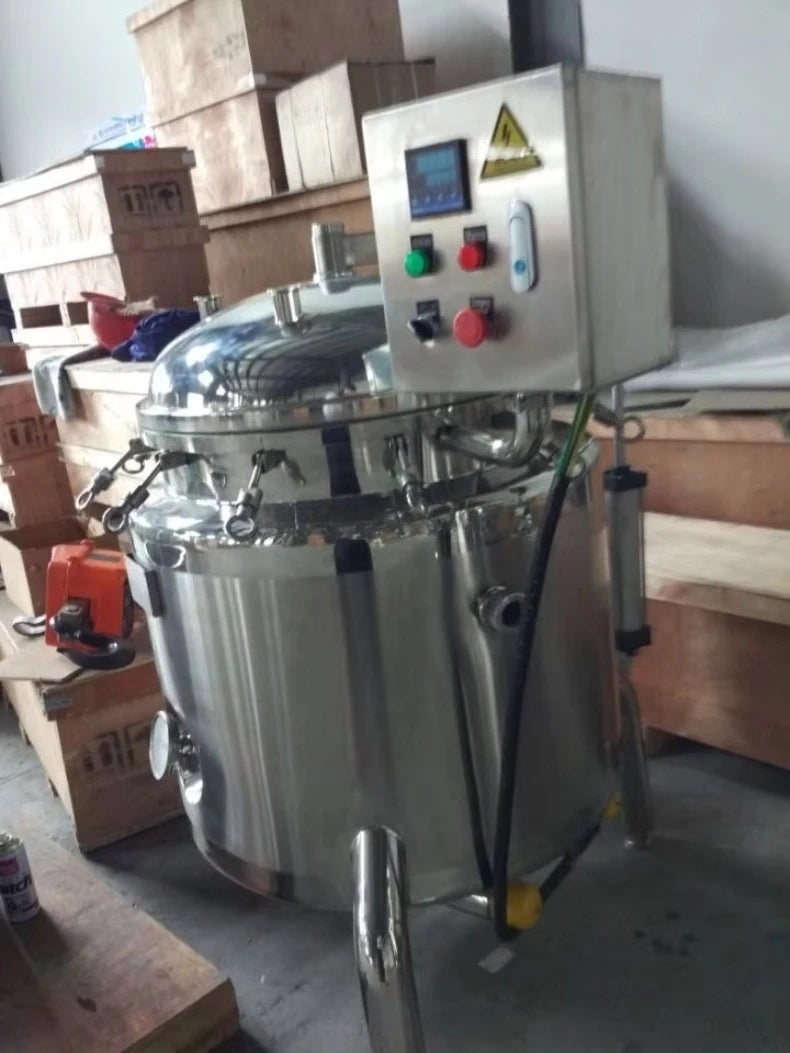Customized Food Grade Stainless Steel Pressure Cooker Cooking Vessels 100liter with Pneumatic Device