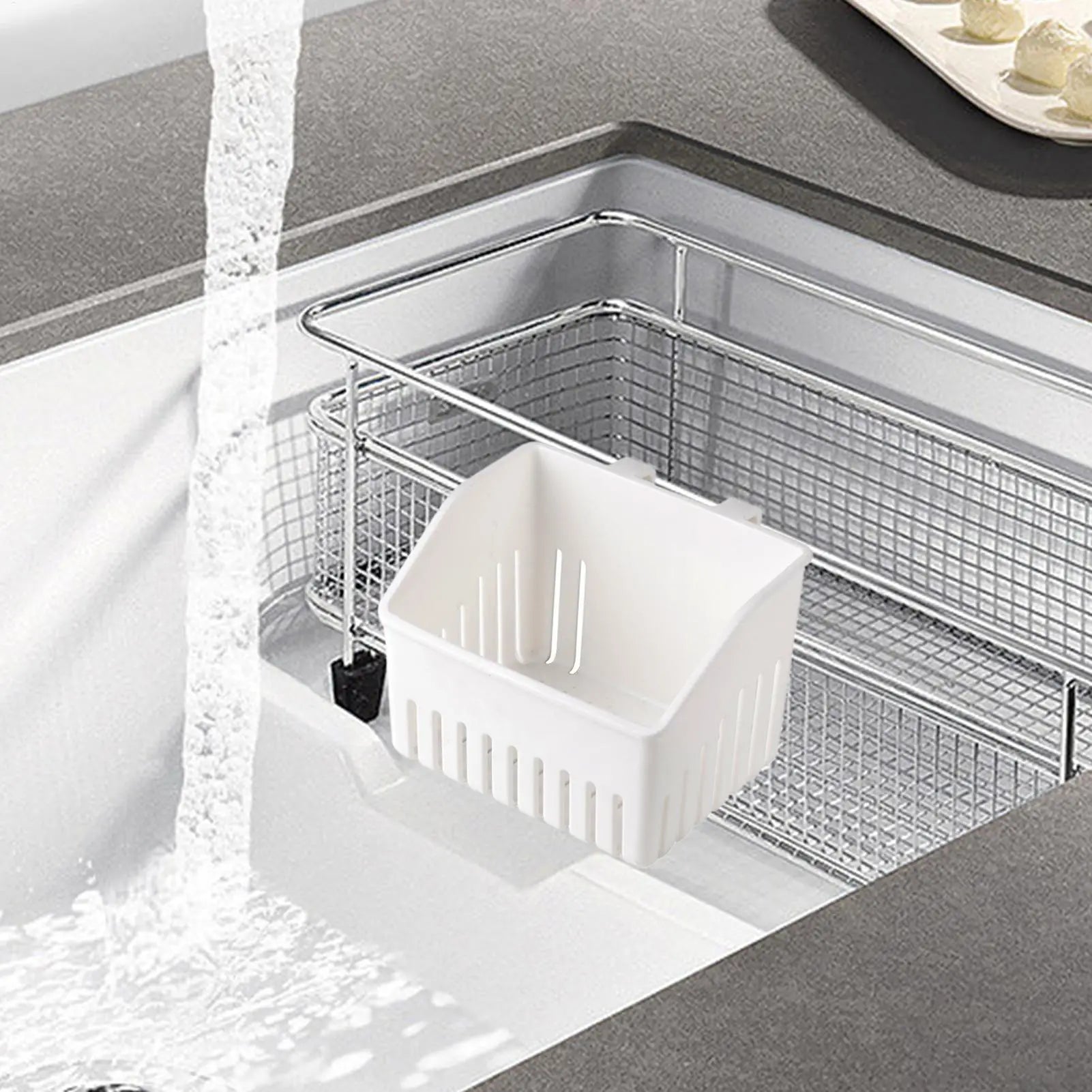 Silverware Basket Utensil Drying Rack Cutlery Drying Basket Silverware Storage Holder Porous drainage for Utensil Fork Chopstick
