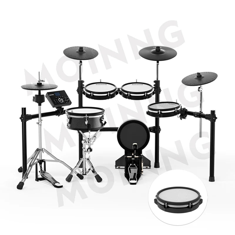 MOINNG MD-300Pro Factory Source E-Drum Kit: Professional Electric Digital Musical Drums With Mechanical Kick