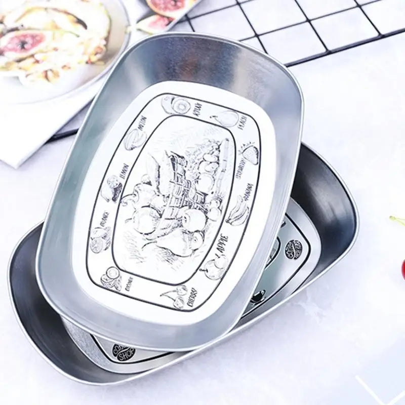 G6KF Serving Tray Dessert Tray Dinner Breads Plates Fruits Display Dishes