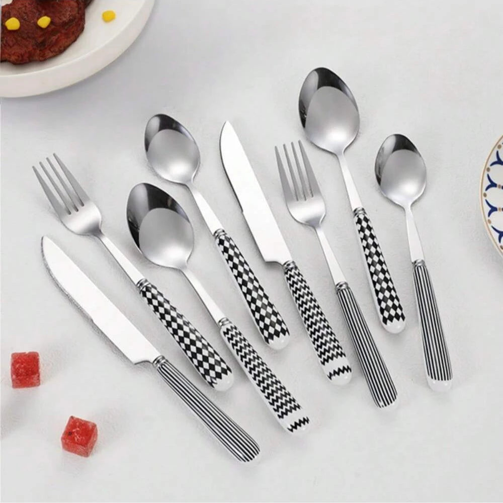 Silverware Set 3Pcs Stainless Steel Knives Spoon Forks Set For Home, Kitchen And Restaurant Perfect Thanksgiving Christmas Gifts
