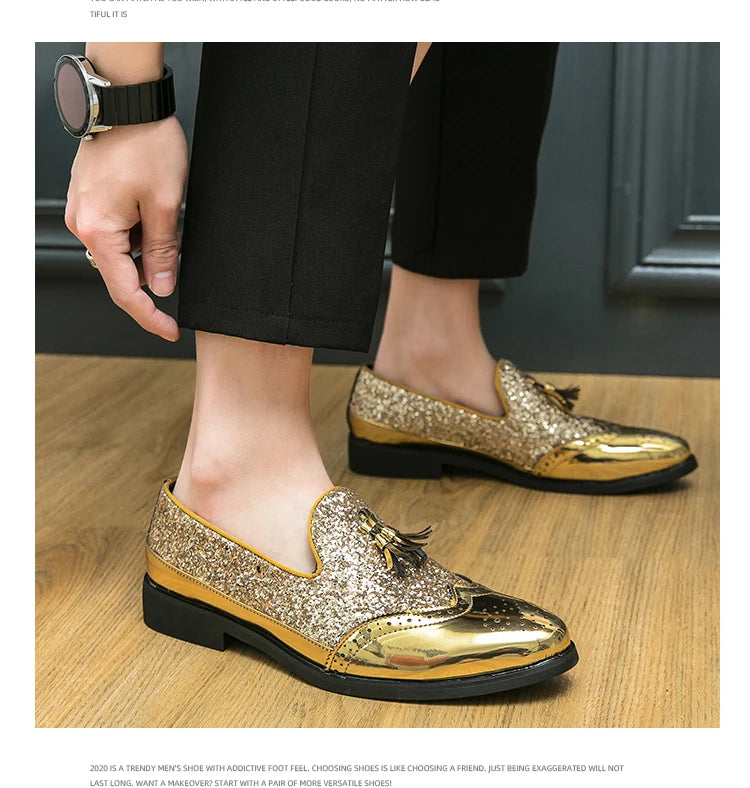 Business Dress Shoes Men's Oxfords Genuine Leather Pointy Toe Lace Up High Quality Office Wedding Formal Shoes For Men Black