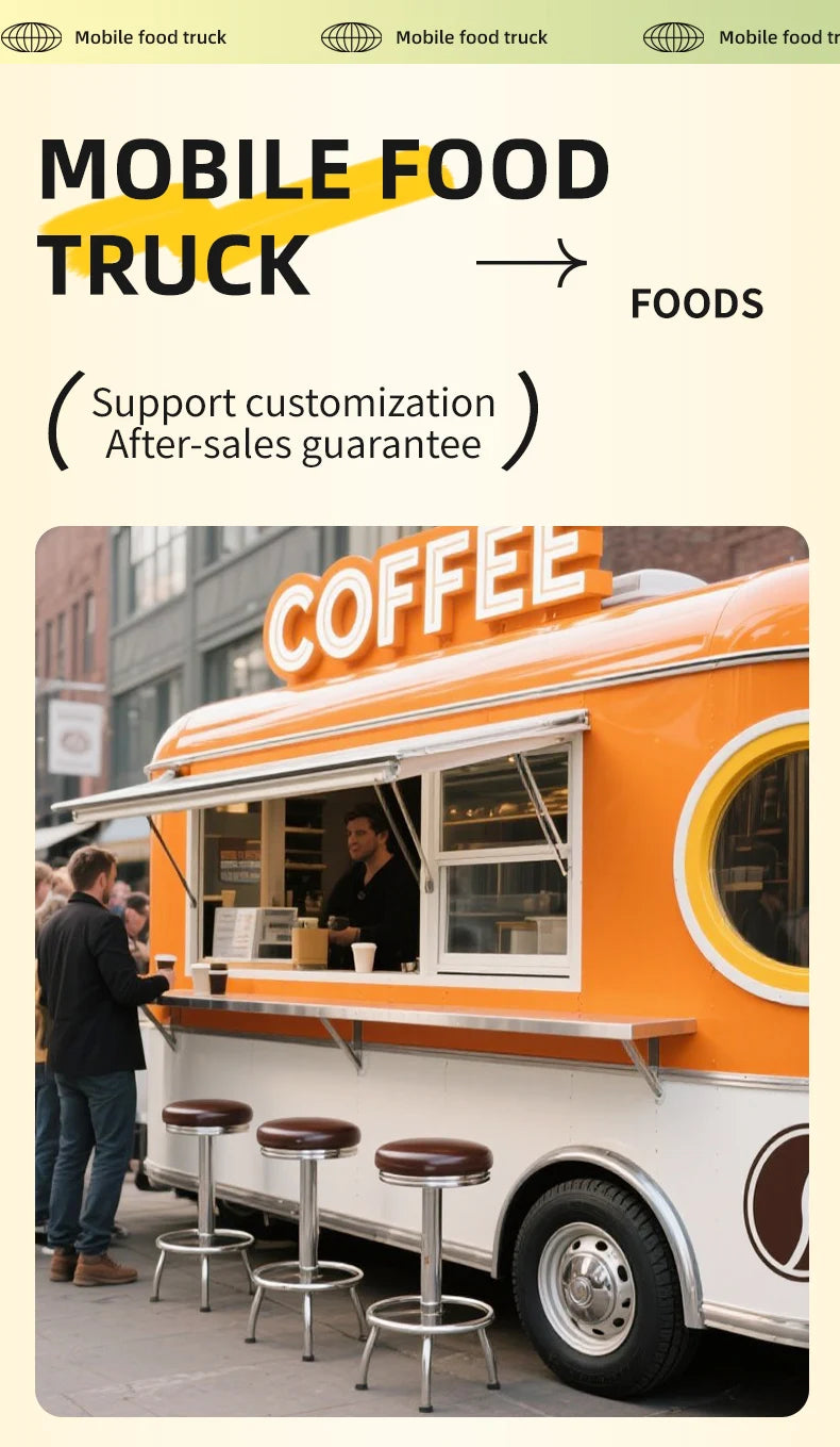 Equipment Concession Catering Truck USA Customized Food Trailer With Full restaurant Kitchen