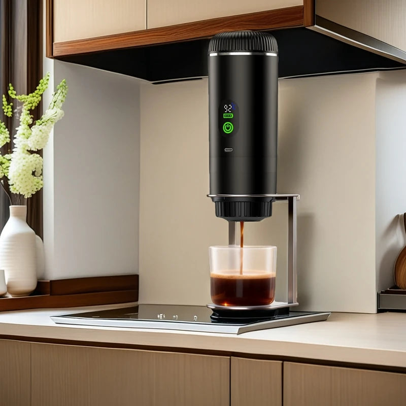 Portable Coffee Maker 3-in-1 Espresso Machine for Travel 20 bar Mini Coffee Maker Compatible with Ground Coffee & Capsule