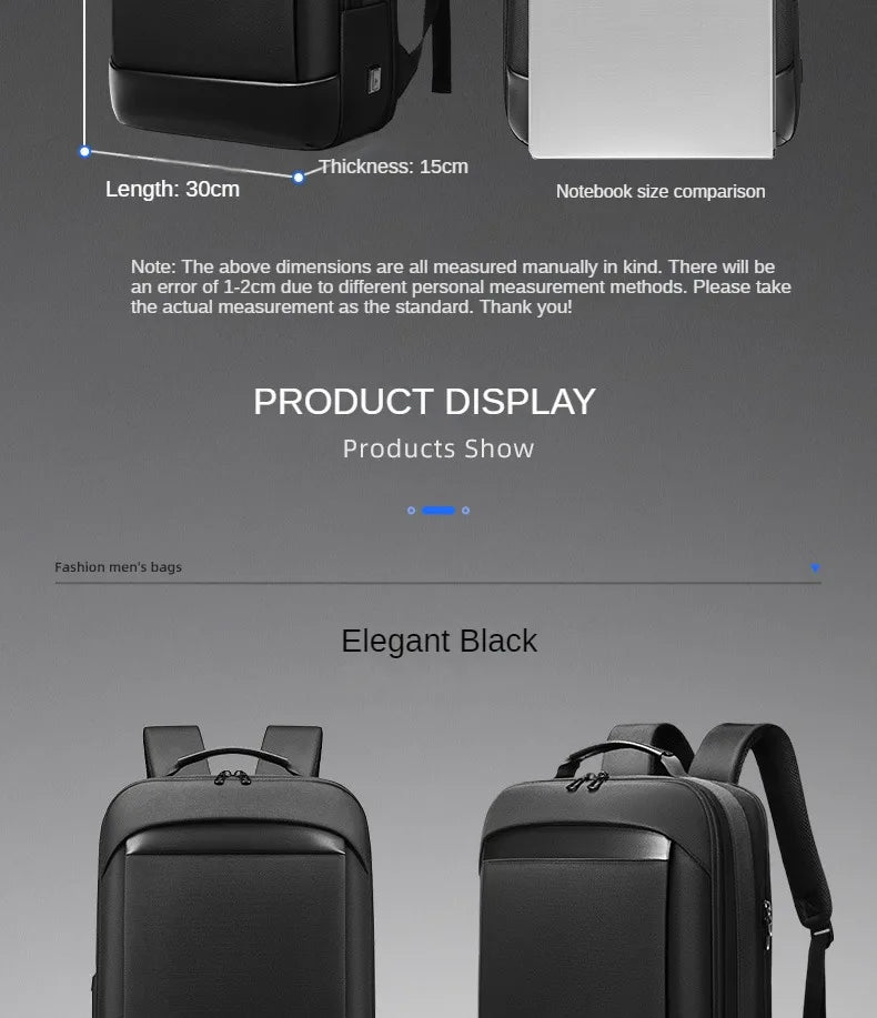 Business Men's High-end Computer Backpack With Logo Company Travel Backpack Printed Name And Pattern
