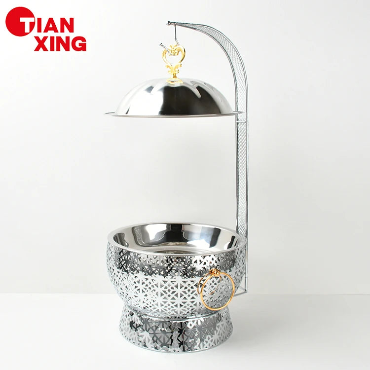 Catering Supplies 8L Shafing Dishes Buffet Food Warmers Chafer Dish Golden Chafing Dish for Catering