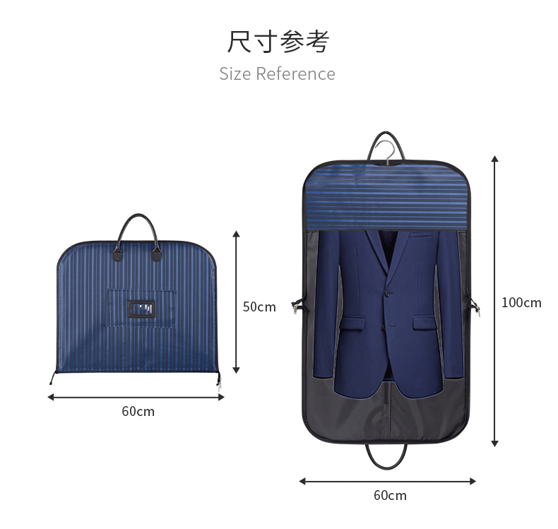 Waterproof Wear-Resistant Business Travel Suit Bag Portability Hanging Suitcase Storage Bag Convenient Oxford Cloth Coat Bag