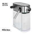 Coffee Machine Parts - Automatic Milk Box Compatible with CM1638, MK-801 Milk Frother, 0.7L Capacity Cafelffe
