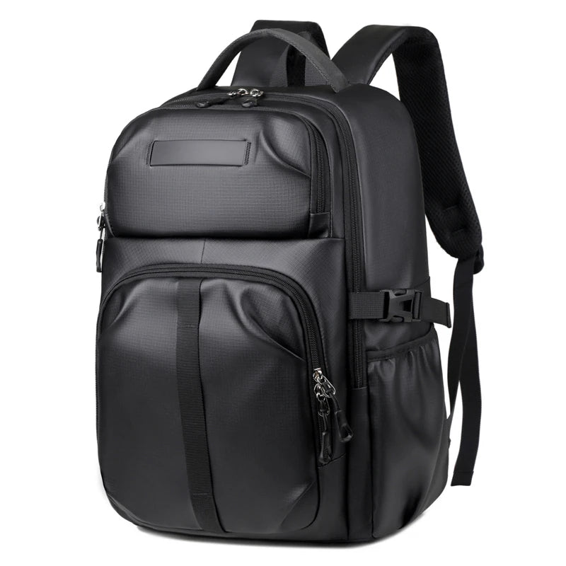 Business backpack, laptop backpack, travel bag, black, large capacity, suitable for different scenarios