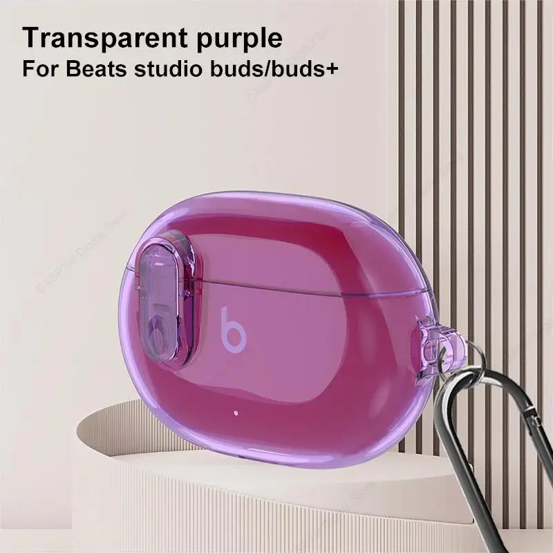 Transparent Cover For Beats Studio Buds Plus Funda For Beats Studio Buds Buds+ Clear Lock Coque Studio Buds Plus Earphone Case