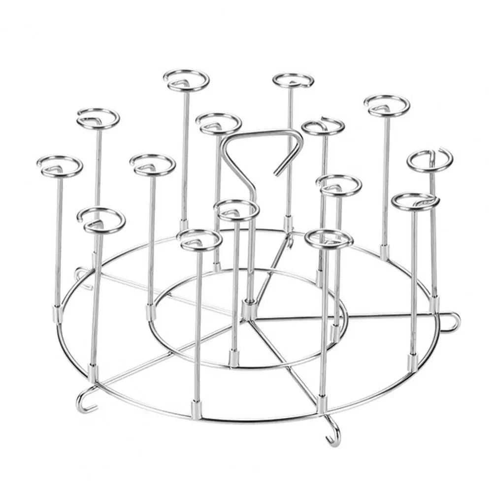 Stainless Steel BBQ Skewers Vertical Air Fryer Rack Air Fryer Grill Set Detachable 15 Baking Skewers Sticks Kitchen Tools