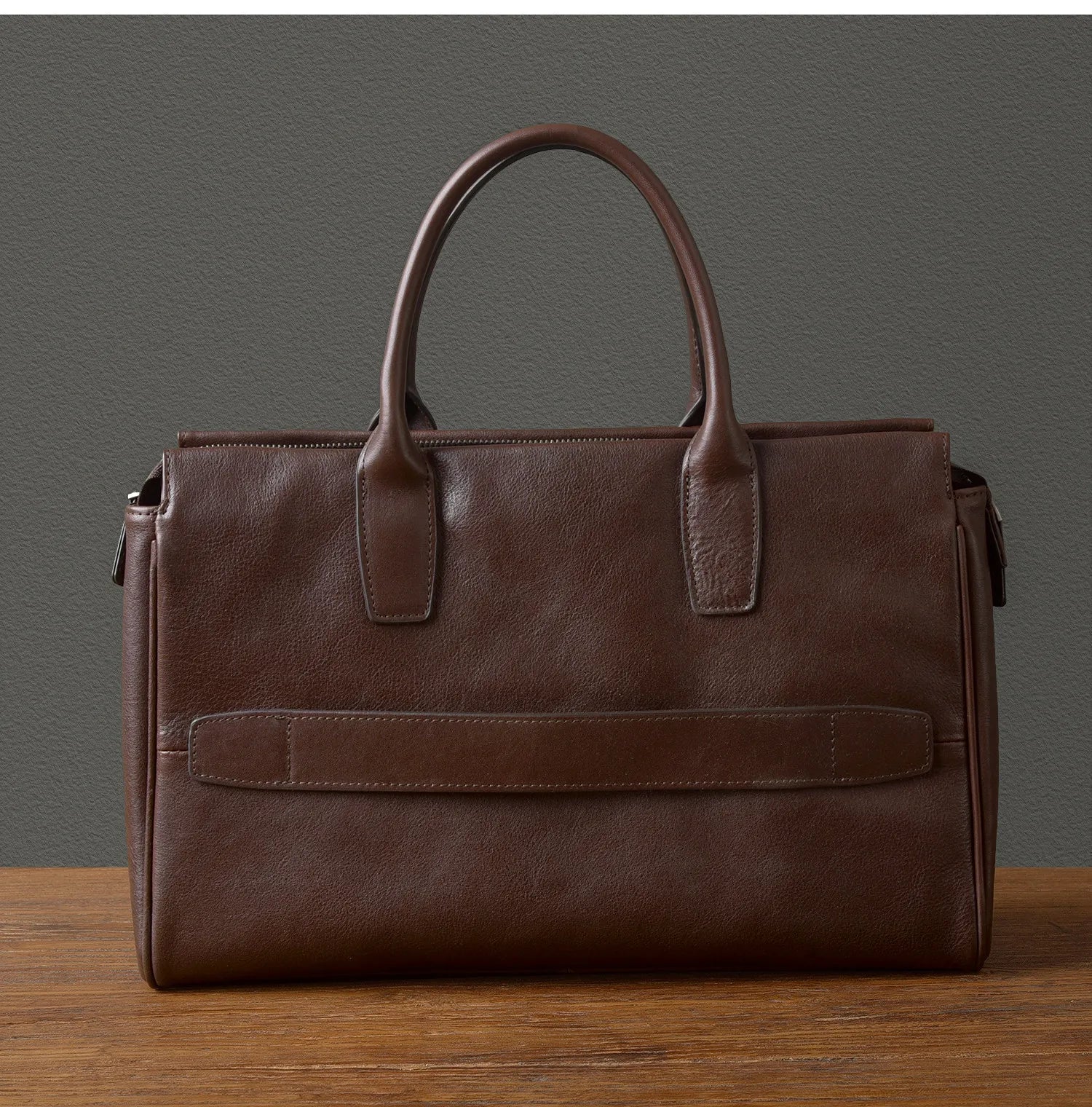 Business vintage genuine leather men's briefcase organizer designer handmade real cow leather women's handbag work postman bag