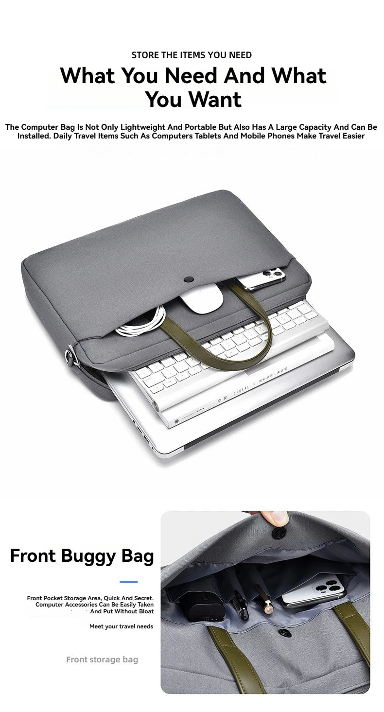 Laptop Bag For Macbook Air Pro 13 16 Case Xiaomi Lenovo Dell HP 13.3 14 15.6 17.3 Inch Notebook Case Shoulder HandBag Briefcases