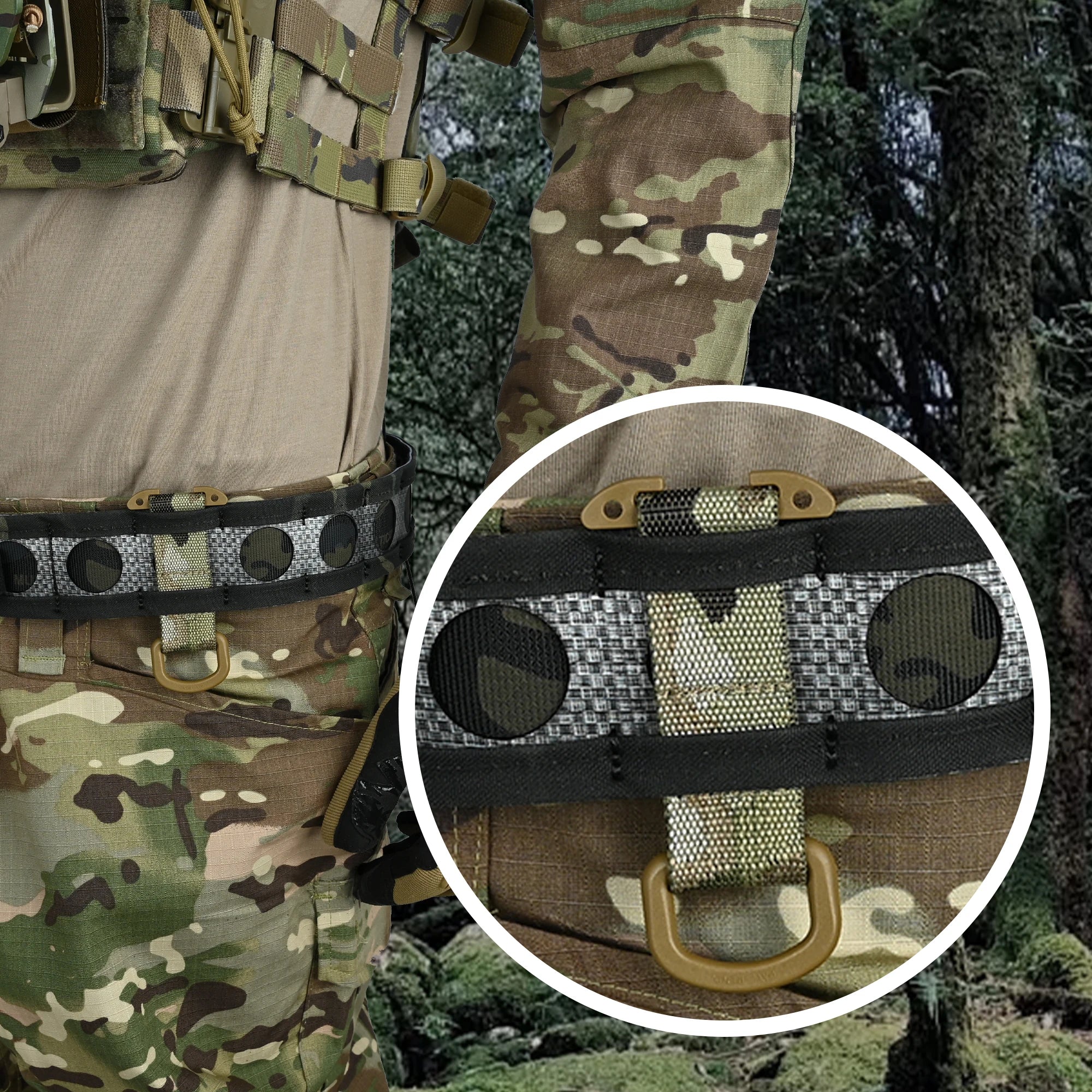 Tactical Gear Molle Clip D Hook,T-Mount Molle Key Holder Plastic Carabiner for Glove Clip Tactical Backpack Belt Accessories