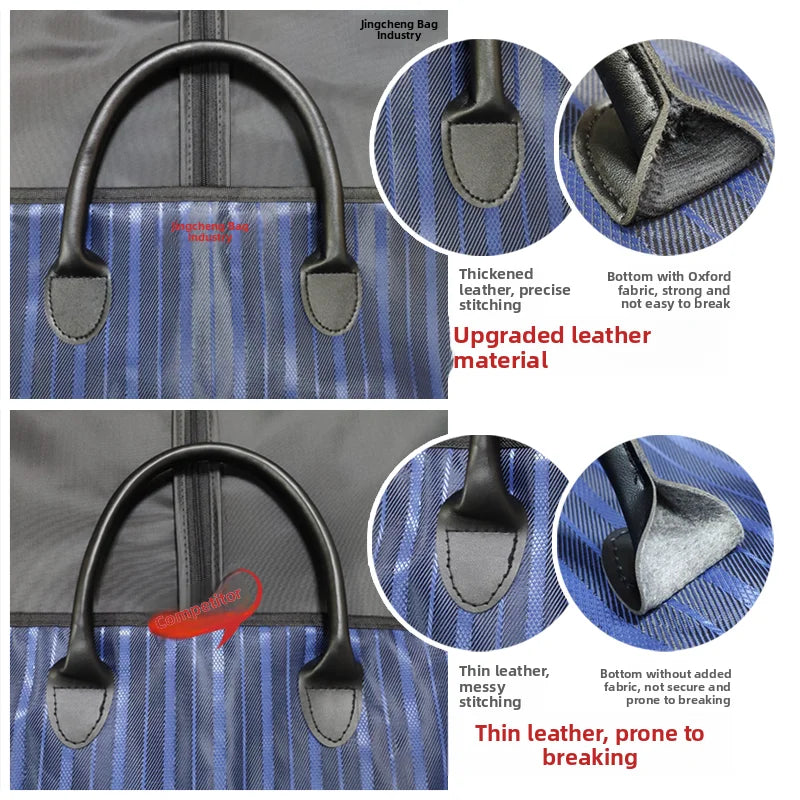Waterproof Wear-Resistant Business Travel Suit Bag Portability Hanging Suitcase Storage Bag Convenient Oxford Cloth Coat Bag