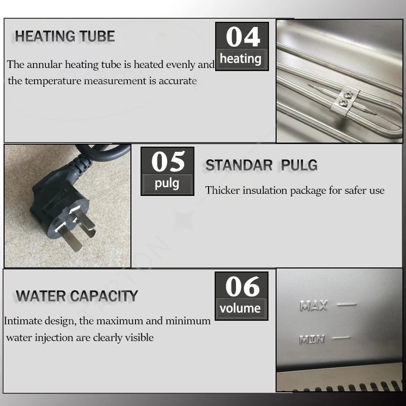 Electric Cooking Steamer Egg Cooker Boiler Machine with Thermostat