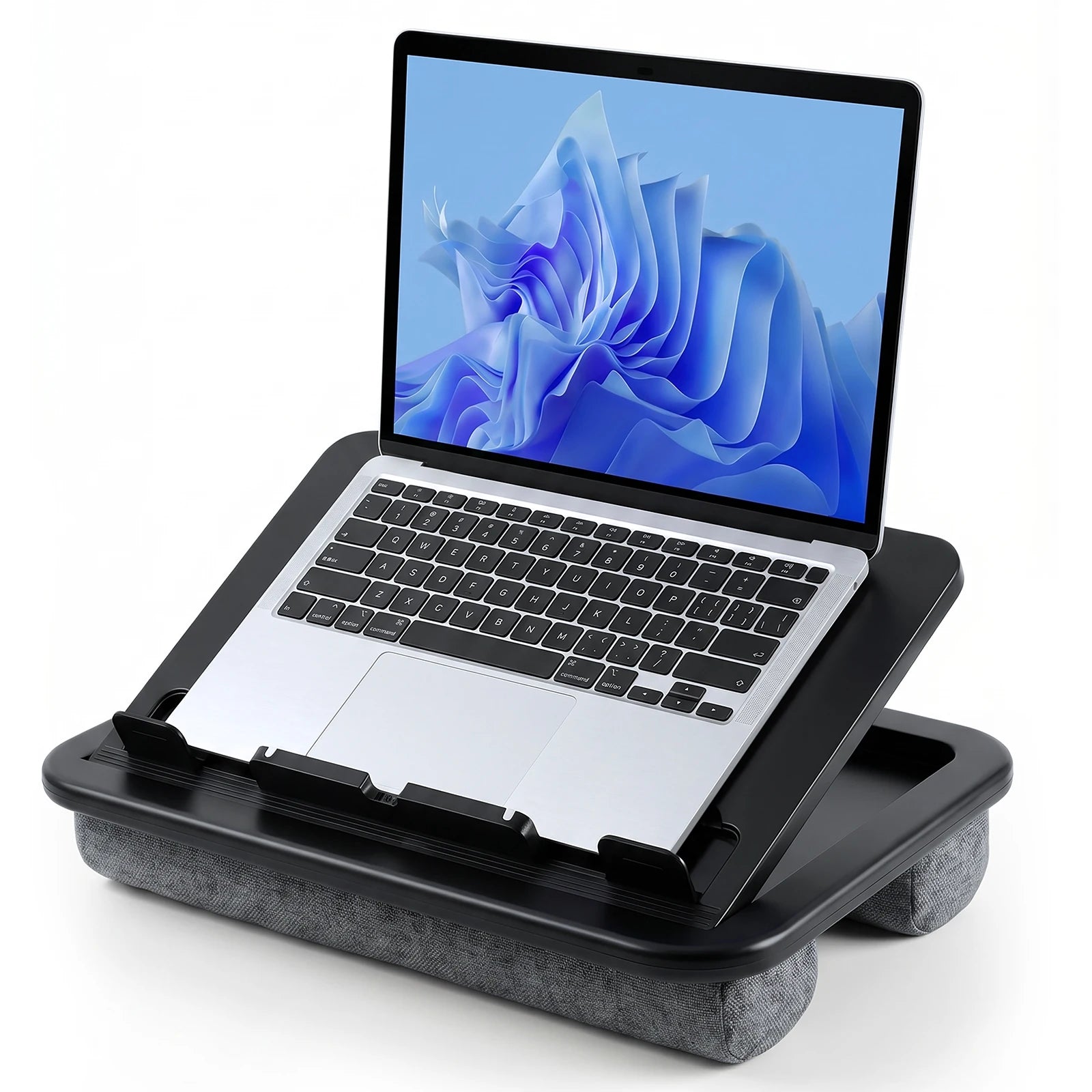 Oatsbasf  Laptop Lap Desk for Office with Soft Cushion Adjustable Lap Desk Portable Tablet Laptop Holder for Max 15.6" Notebook