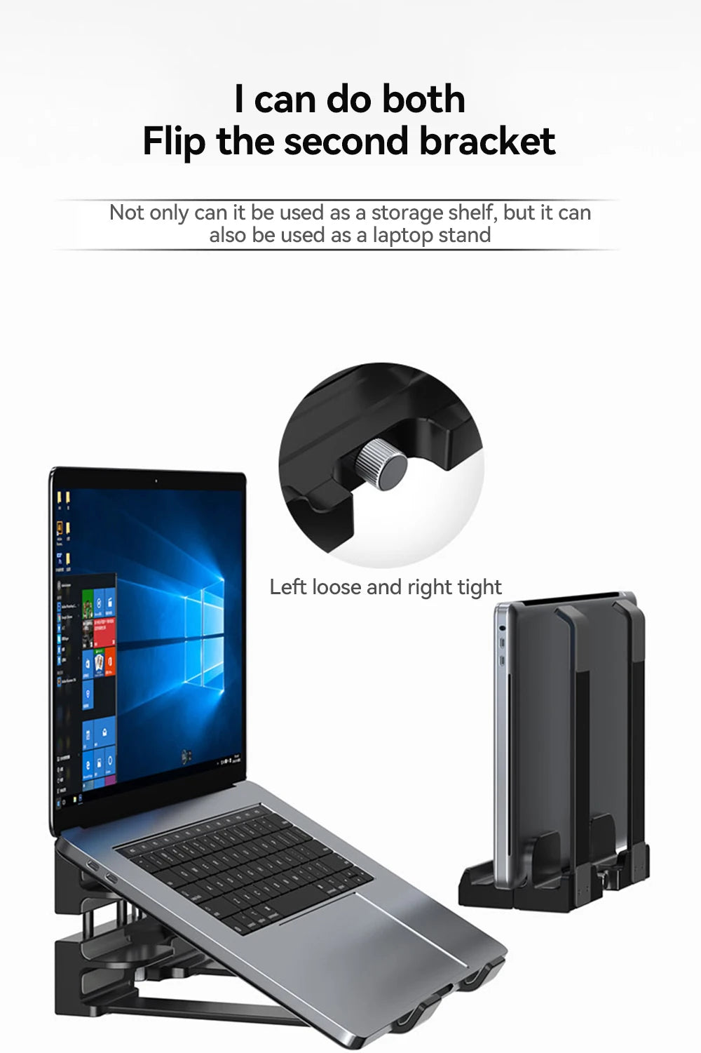 Foldable Laptop Stand Notebook Computer Holder Accessories for Macbook iPad Tablet Phone Storable Holder Dual use adjustable