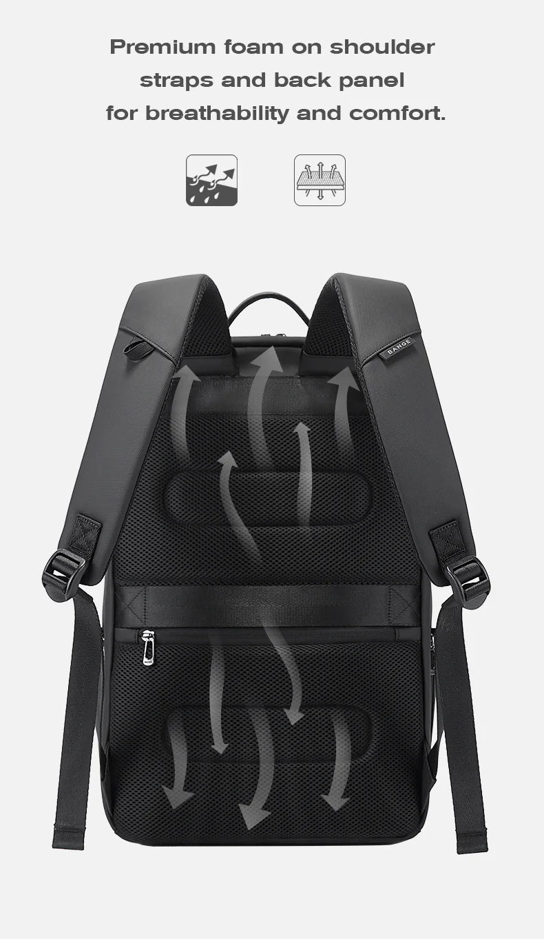 Bange Business Backpack Fashion Multi-back Large-capacity Backpacks Men's Shuttle Service Travel Computer Bag