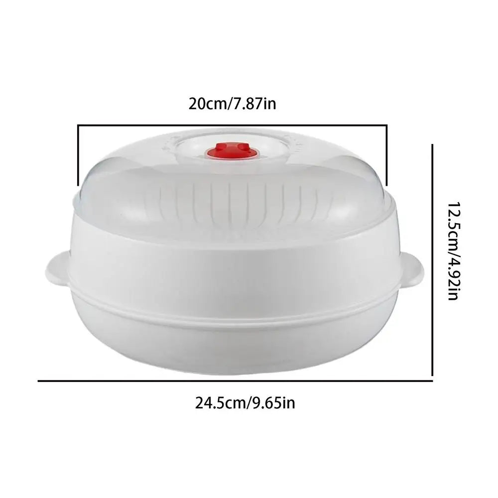 Microwave Heating Steamer Household Large Capacity Steamer Kitchen Steamer Box Steamer Rack Can Exhaust Steam