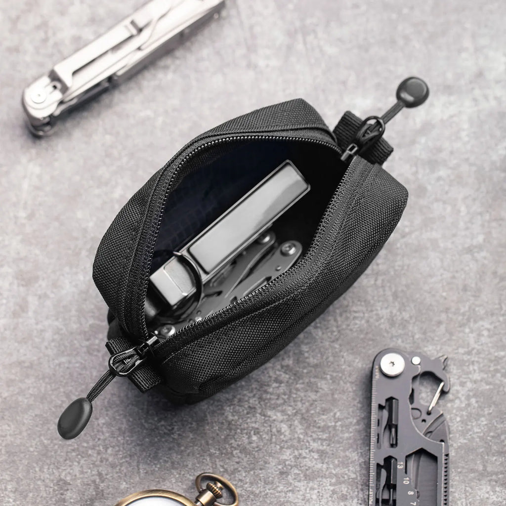 Tactical EDC Organizer Bag Durable Oxford Fabric Gear Pouch, Pocket Design for Outdoor, Hiking, Travel & Everyday Carrying