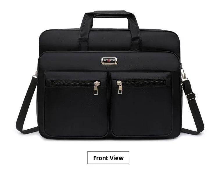 Casual Oxford Cloth Men's Shoulder Crossbody Bag Large Capacity Business Travel Handbag Leisure Sports Bag Stylish Durable