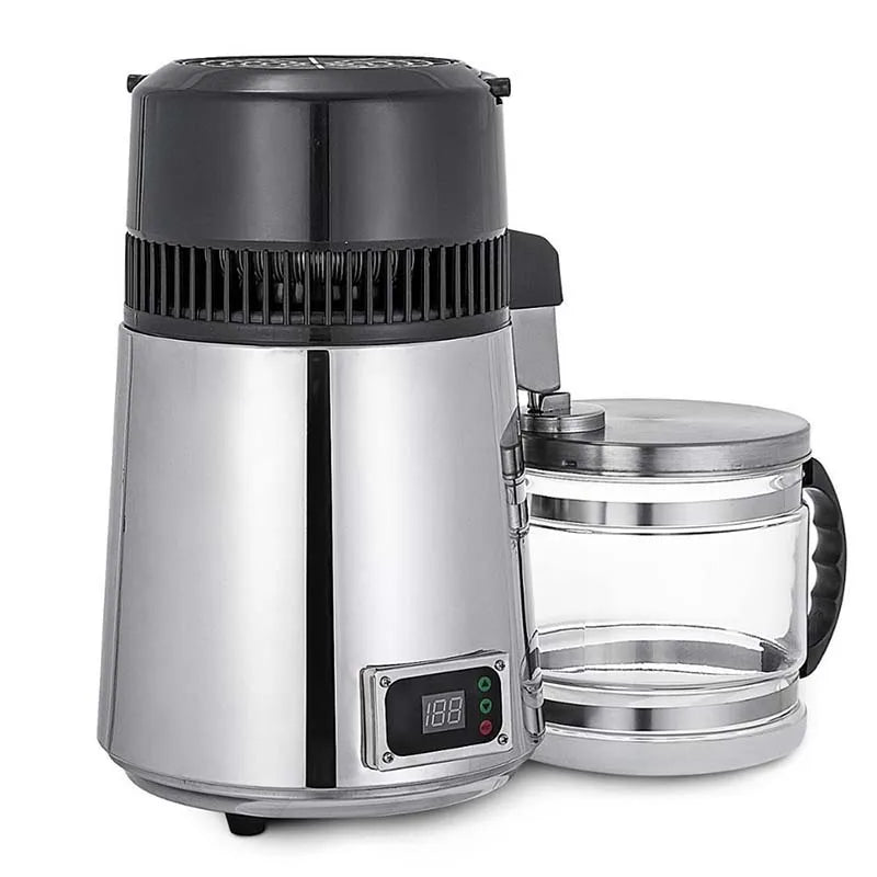 SC-3 Stainless Steel Bright Silver Distilled Water Machine With Temperature Control Pure Water Distiller 4L Dental Distilled Wat