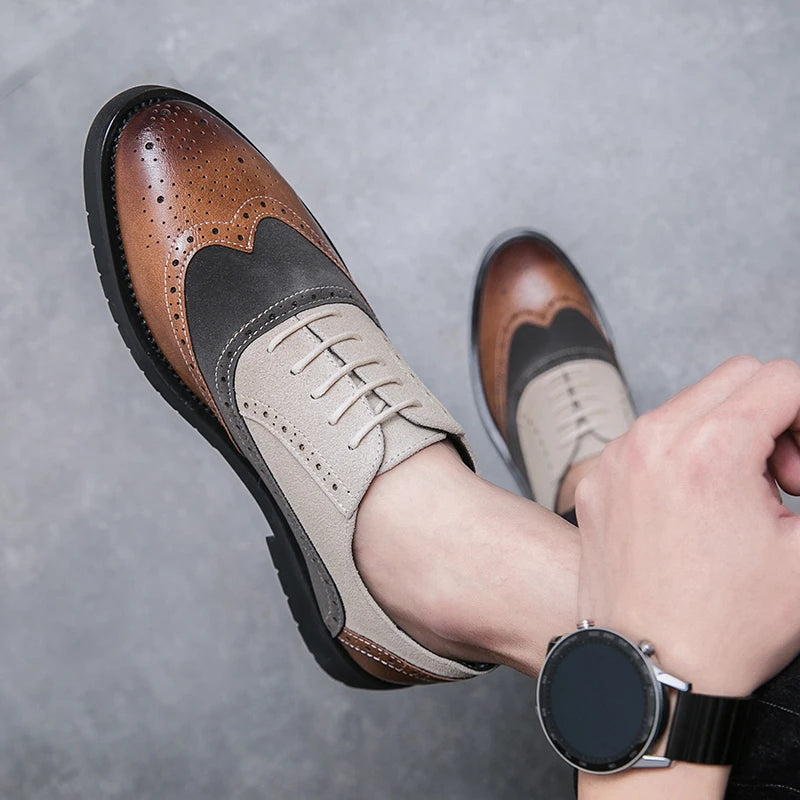 Classic Brand Men's Genuine Leather Shoes Men's Business Shoes High-end Banquet Men's Dress Shoes Versatile Men's Casual Shoes