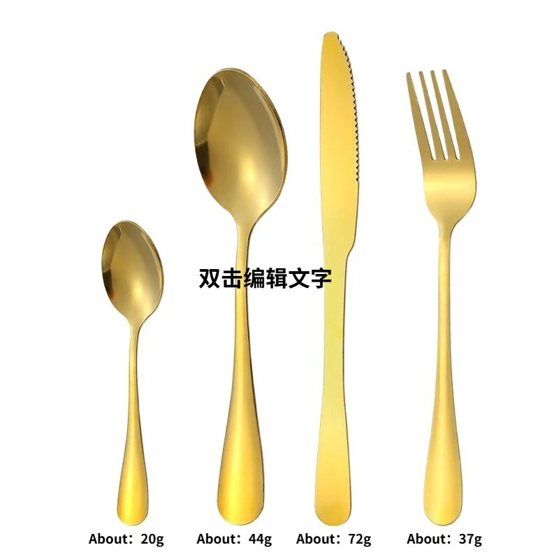 24 Piece Silverware Flatware Cutlery Set,tainless Steel Utensils Service for 6,Includes Forks Spoons Knives , Dishwasher Safe