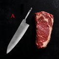 1PC,Kitchen Knives Blank Blade DIY Damascus Steel DIY Knife Making Tools No Handle Cleaver Knife Cooking Tool Kitchen Stuff