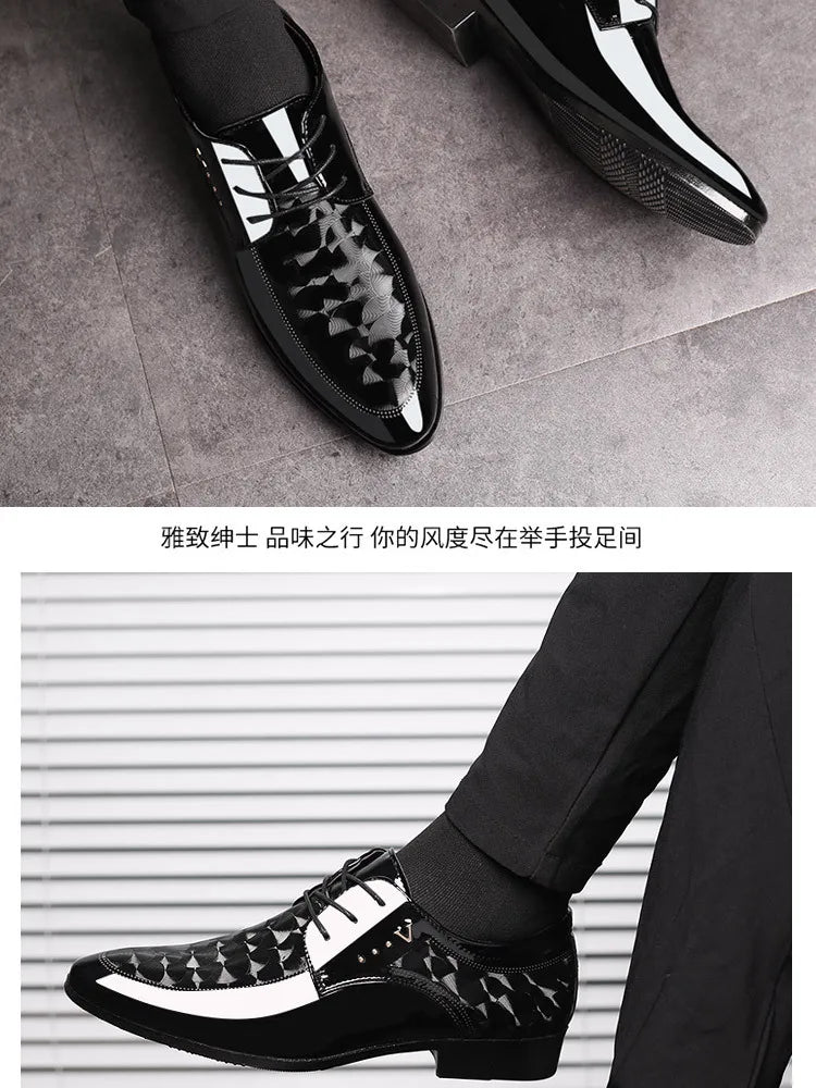 Designer Leather Shoes for Men Business Dress Shoes Versatile Wedding Shoes Men Shoe Classic Loafers Men Zapatos Para Hombres