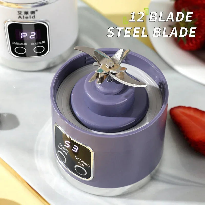 блендер juicer Portable Electric Juicer 450ml 8 Blades Travel Juicer Machine Chargeable Shakes Smoothie Blenders Fresh Juice Cup