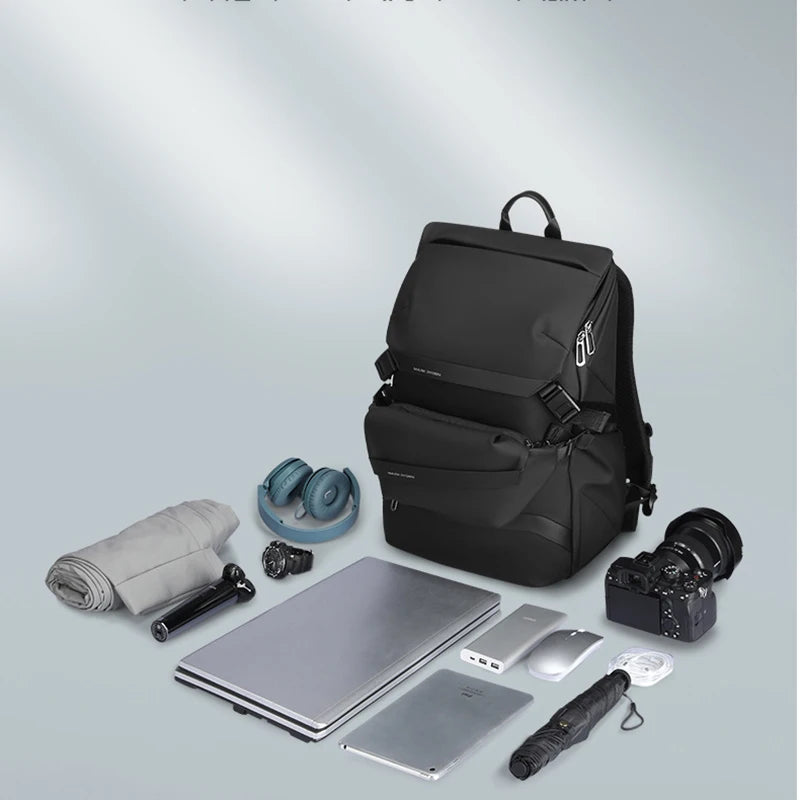 Men's business travel backpack, detachable letter bag, backpack, large capacity 15.6-inch computer bag