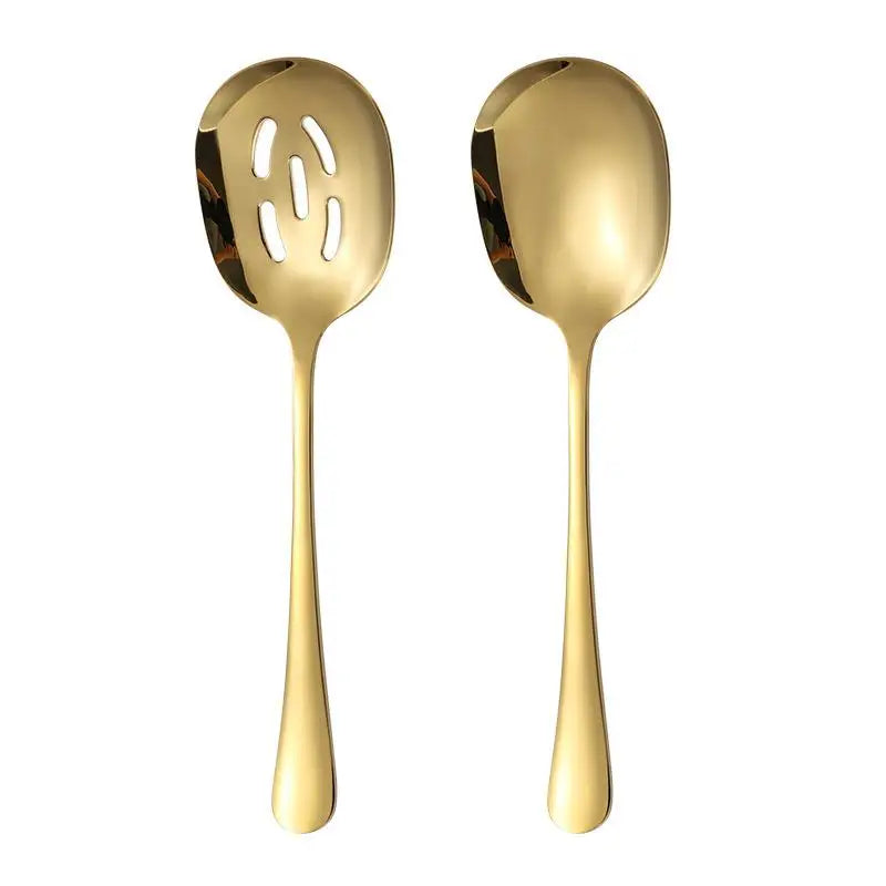 Stainless Steel Serving Spoon Public Flatware Serving Spoons And Slotted Spoons Serving Spoon Kitchen Flatware